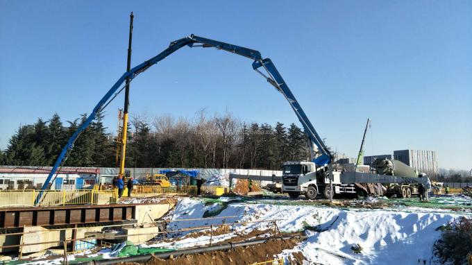 Shanmac and HOWO 30m 38m 48m 52m 56m 58m 63m 70m mobile concrete pumps truck truck mounted concrete pump with oversea service
