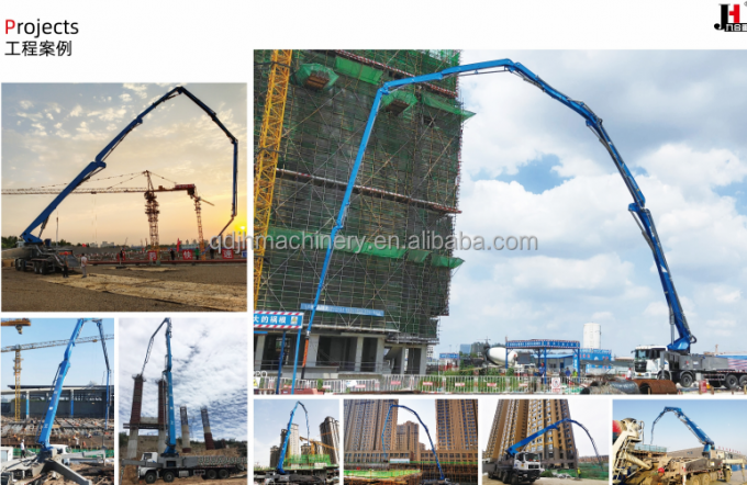 Shanmac and HOWO 30m 38m 48m 52m 56m 58m 63m 70m mobile concrete pumps truck truck mounted concrete pump with oversea service