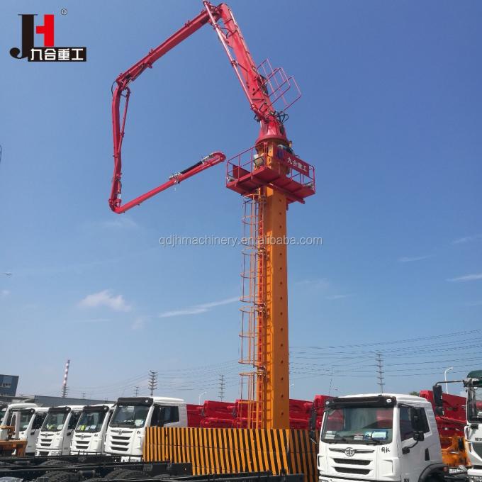 Pump beton yang dipasang di trailer output 30-100m3/H dengan diesel dan listrik 16