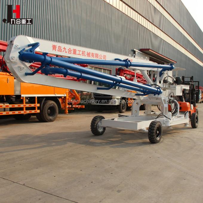 Pump beton yang dipasang di trailer output 30-100m3/H dengan diesel dan listrik 17